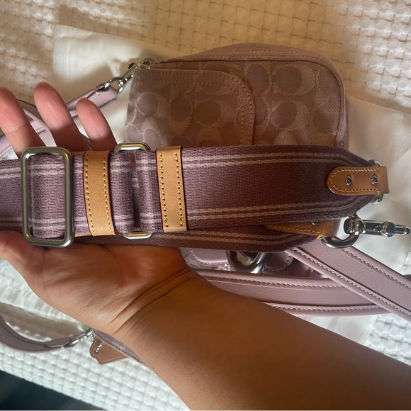 Coach Soft Tabby in Pale Purple/Pink Denim Bag - Picture 12 of 13